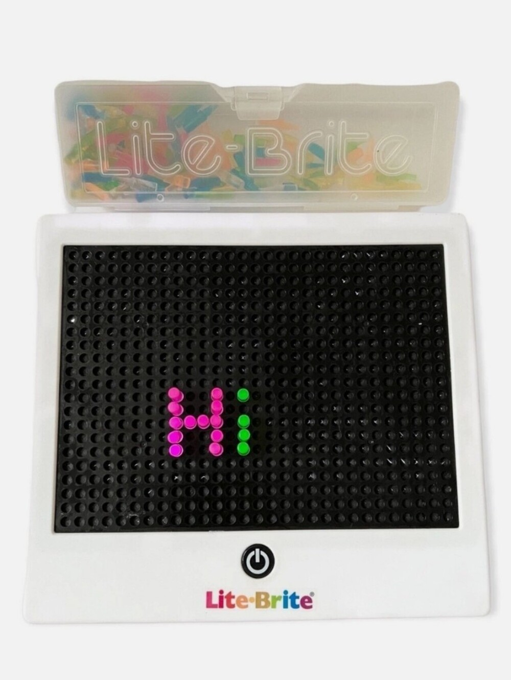 Hasbro Lite-Brite Classic Peg Art Board With Pegs